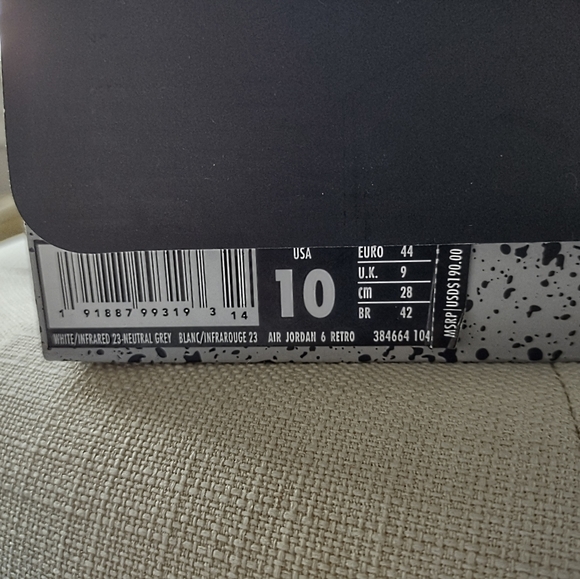 *SOLD* Jordan Retro 6 (Tinker) - Picture 7 of 7